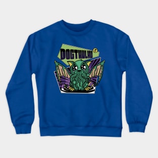 DOGTHULHU JAPANEESE MONSTER HALLOWEEN Crewneck Sweatshirt